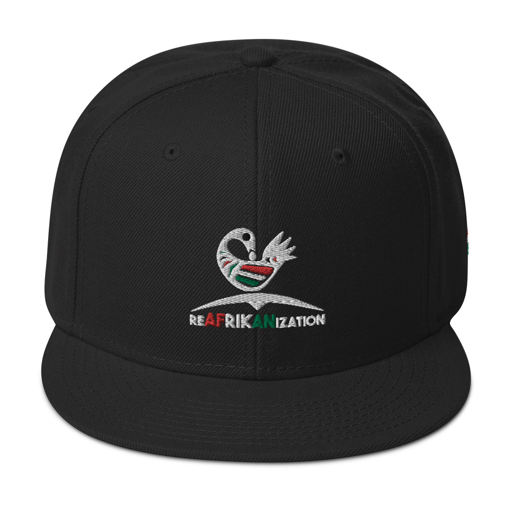 ReAfrikanization Black Snapback Hat